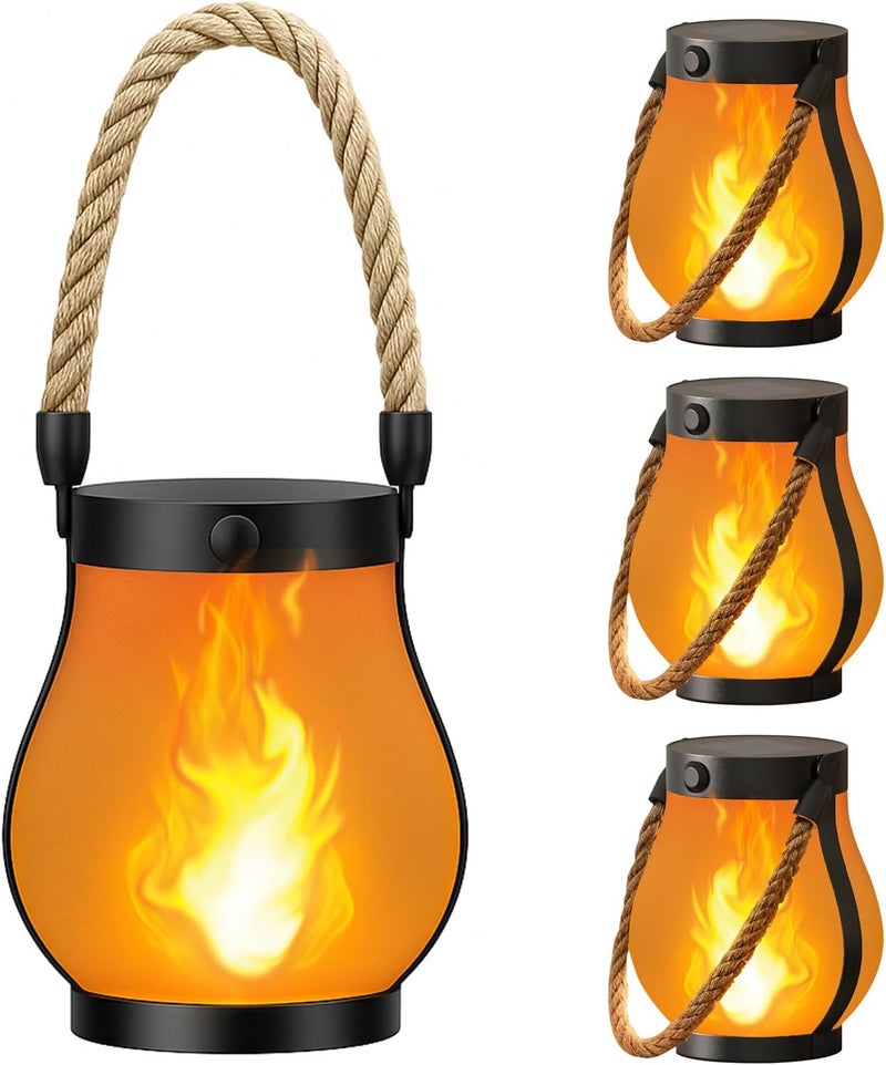 Hompavo Gen2 Solar Lanterns Outdoor, Christmas Gifts for Women, Dual Charging (USB/Solar) & 2 Modes - Waterproof Decorative Hanging/Table Lights for Yard Patio Garden Halloween Christmas Decor, 4 - Image 1